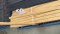 Ripas de sombreamento de PVC de enchimento de vedação largura vertical 49 mm - Imitação de madeira