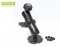 Universal monitor holder with two 3D adjustable joints
