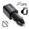 GPS locator in car charger + active wiretapping