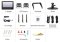 AHD vattentät WiFi-set - 7" LCD-skärm + 2x kamera