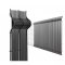 Ripas de vedação de PVC para painéis 3D de malha (tiras) - largura 49 mm - cinza antracite