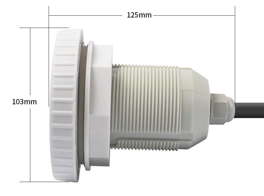LED svetlo do bazena farebné RGB 103mm IP68 vodotesné - 3W osvetlenie na bazén