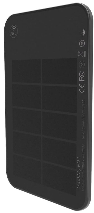 GPS lokátor ultratenký 85x45x2,5mm s bluetooth cez Apple Find My - solárny výdrž do 10 mesiacov