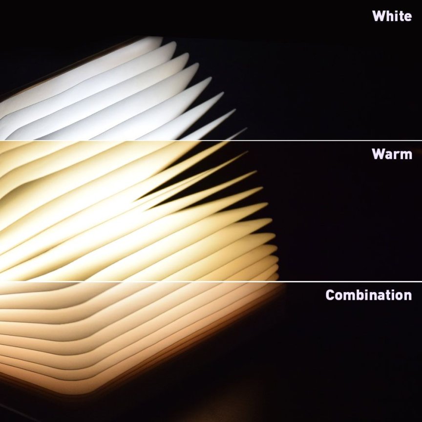 Svetlo v dizajne knihy LED – LED lampa v tvare roztvorenej knihy