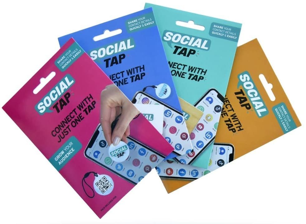 NFC vizitka Social Tap – inteligentná karta na kľúče