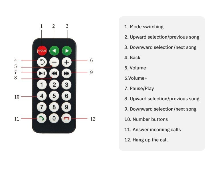 Reproductor MP5 coche multifuncional pantalla 4,3" Bluetooth V5.0 video/audio/foto + transmisor FM y Manos libres