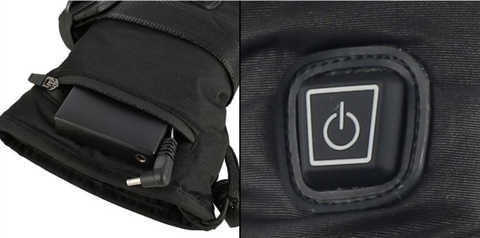Zimné elektrické vyhrievané rukavice (termo) + batéria 1800 mAh a 3 úrovne nastavenia tepla