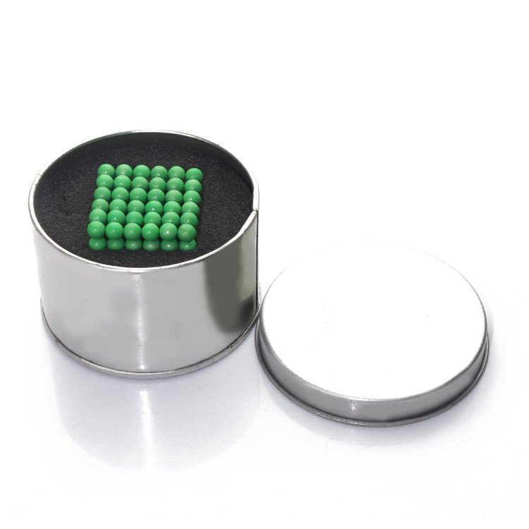 Fluorescentbé magnetické guličky - svietiace guličky Neocube - 5mm (svietiace v tme)