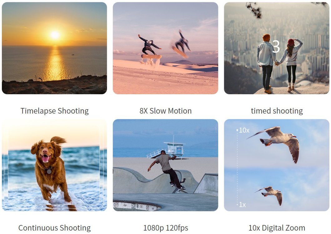 WiFi vlogovacia kamera 4K/5K + 3,5" otočný dotykový displej (180°) + IR LED – model Ordro M3
