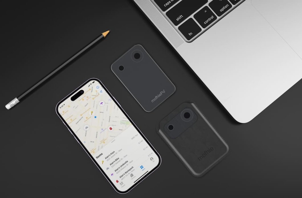 Ultratenký GPS lokátor s pripojením bluetooth 85x55x1,8mm pre Apple Find My - Li-on batéria výdrž do 25 mesiacov