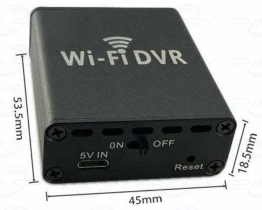 SET compatto: streaming live box DVR WiFi + telecamera stenopeica 130° fisheye + audio