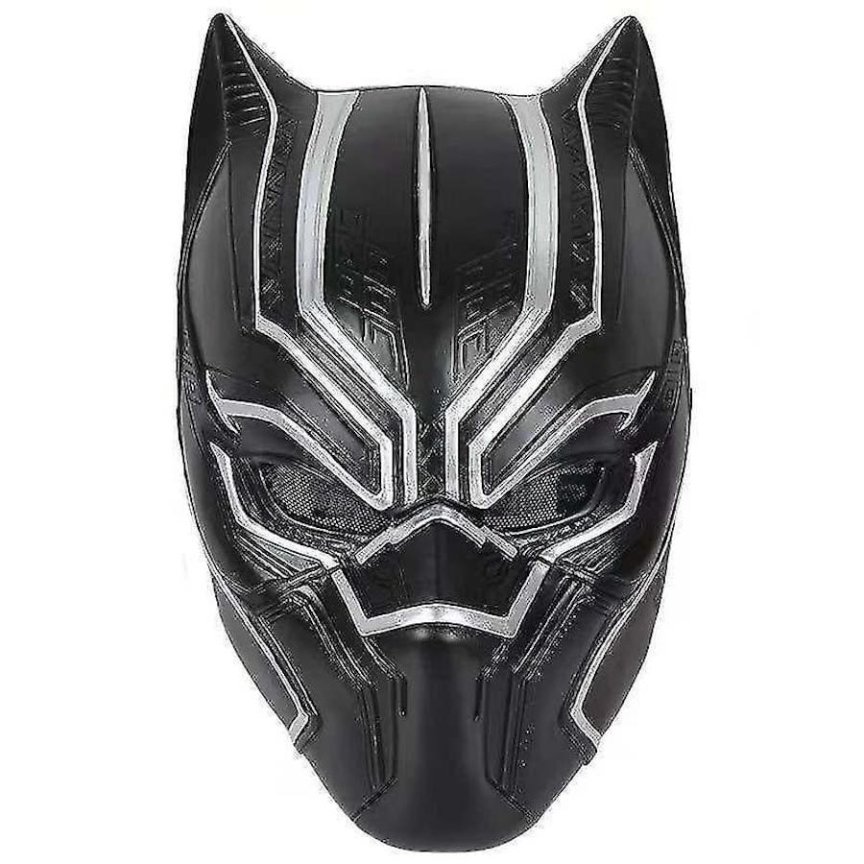 Maska na obličej Black Panther – superhrdinská maska na karneval pro děti i dospělé