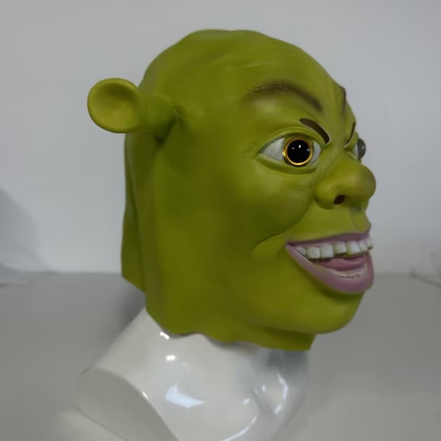 Maska na obličej Shrek – pohádková maska na karneval pro děti i dospělé