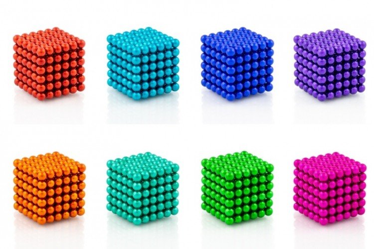 Magnetické guličky neocube v zelenej farbe 5mm