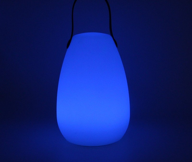 Prenosné LED svetlo s rúčkou do záhrady / terasu s výberom 8 farieb + vodeodolné IP44 krytie