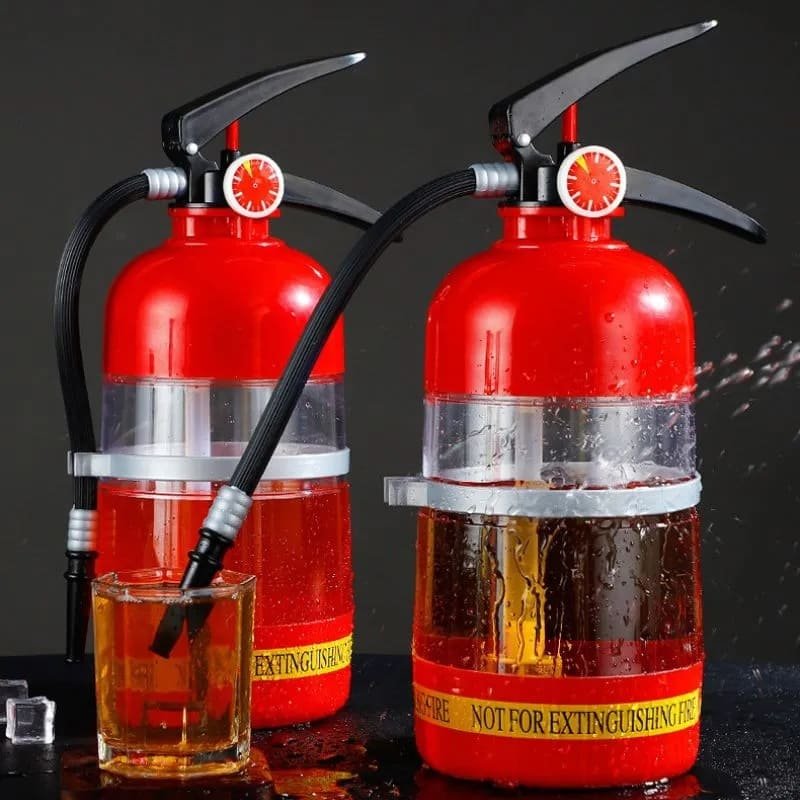Dávkovač nápojov hasiaci prístroj – párty hasiaci prístroj na nápoje 1,5 l