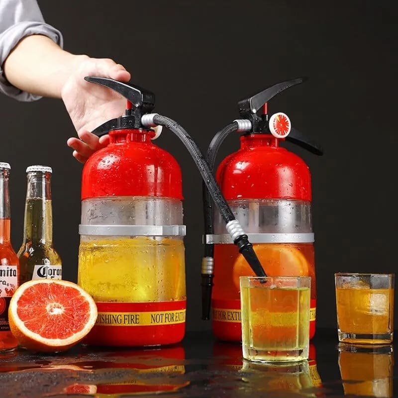 Dávkovač nápojov hasiaci prístroj – párty hasiaci prístroj na nápoje 1,5 l