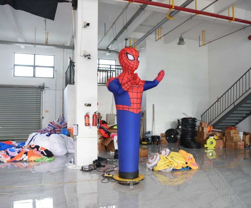 SPIDERMAN nafukovací panák  XXL - tancujúca reklama postavička reklamná s výškou 3 m