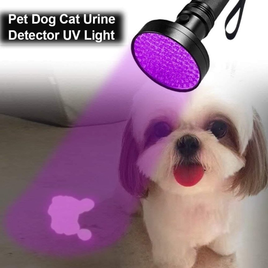 Detekčná UV lampa (baterka) s 100 LED – odhaľovanie škvŕn + biologických zvyškov a bankoviek