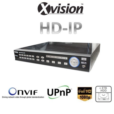 Recorder HD NVR pentru 20 de camere IP 720P/1080P 3TB + HDD