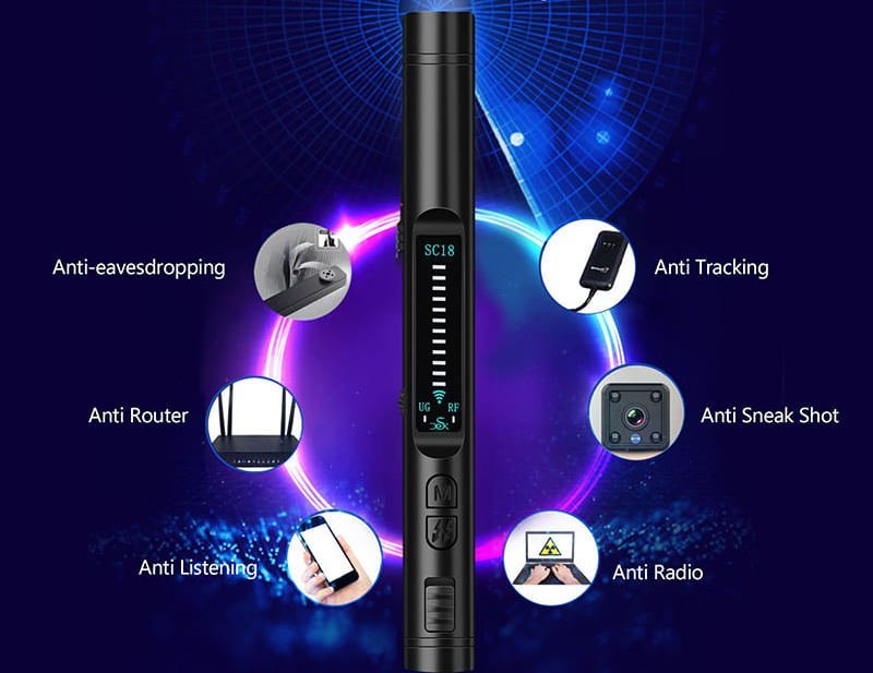 Penbugdetector Supergevoelig + detectie van camera's + GSM + WiFi-apparaten