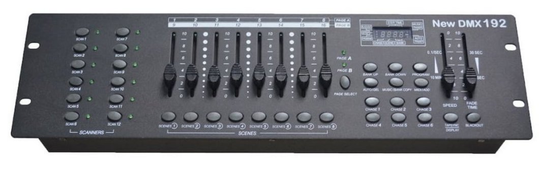 Controller DMX 192 Controller – impostazione degli effetti di proiezione