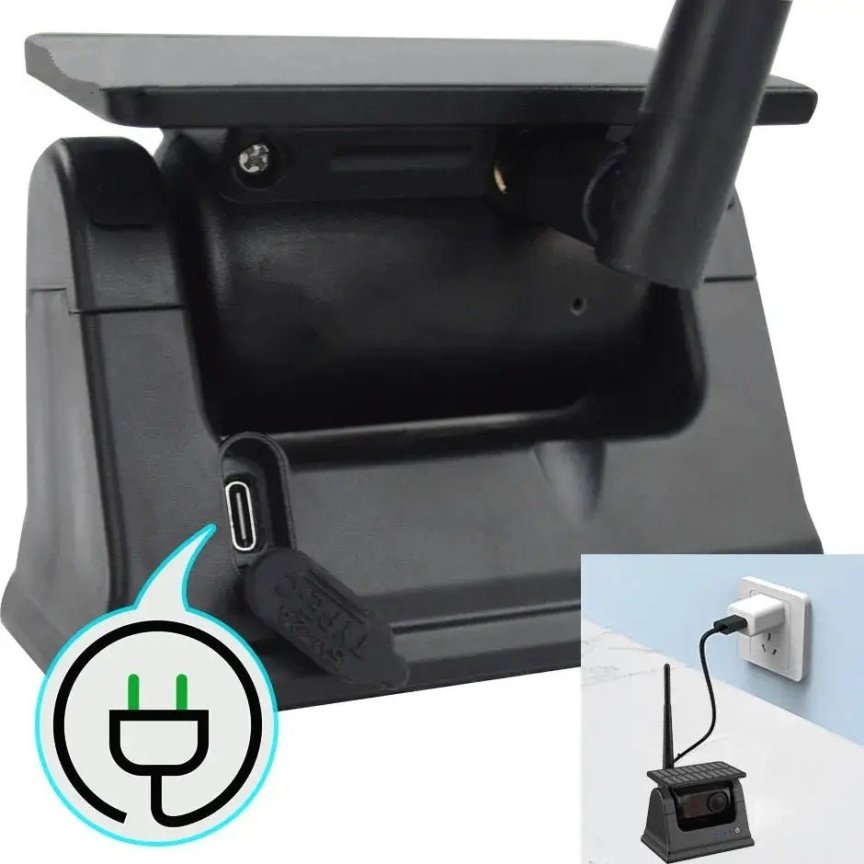 Kit retromarcia solare - Monitor 7" + telecamera magnetica wifi HD 720P