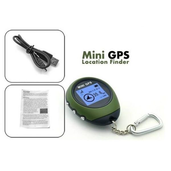 Mini prívesok na kľúče s GPS navigátorom s 1,5" displejom - Navigácia na turistiku