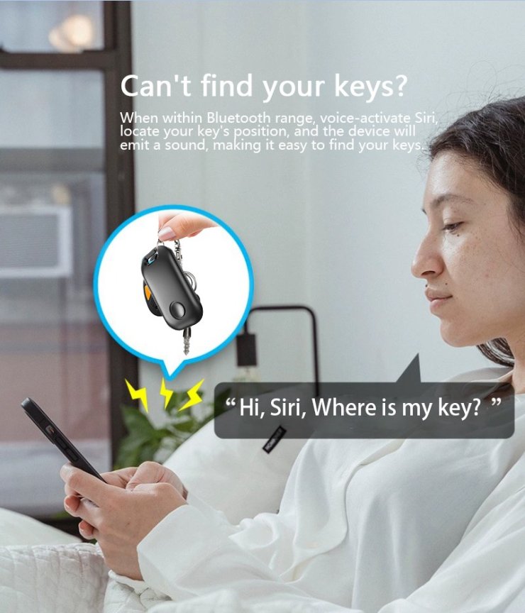 Smart bluetooth vyhledávač kluců - Mini gps lokátor jako klíčenka pro Apple - Find My