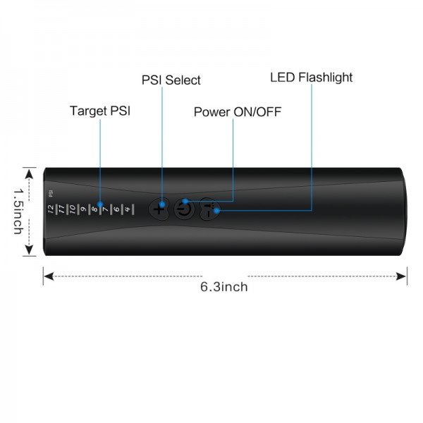 Prenosná elektrická pumpa na lopty + LED baterka + 2 nafukovacie ihly