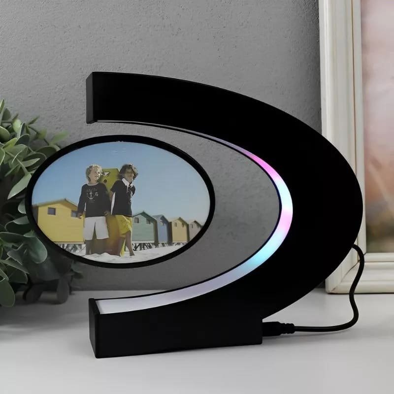 Fotorámeček levitující magnetický – rám na fotky vznášející se + RGB LED osvětlení