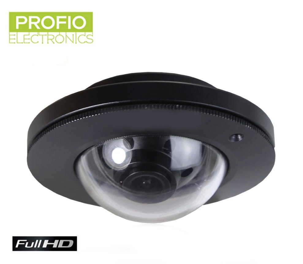 Full HD širokouhlá cúvacia kamera s objektívom rybie oko a uhlom záberu 150°