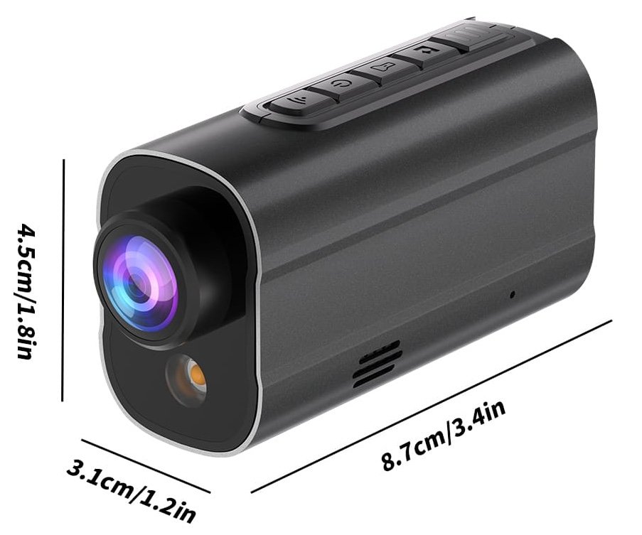 Športová akčná 5K WiFi kamera na bicykel + 3W LED svetlo + 6-osová stabilizácia