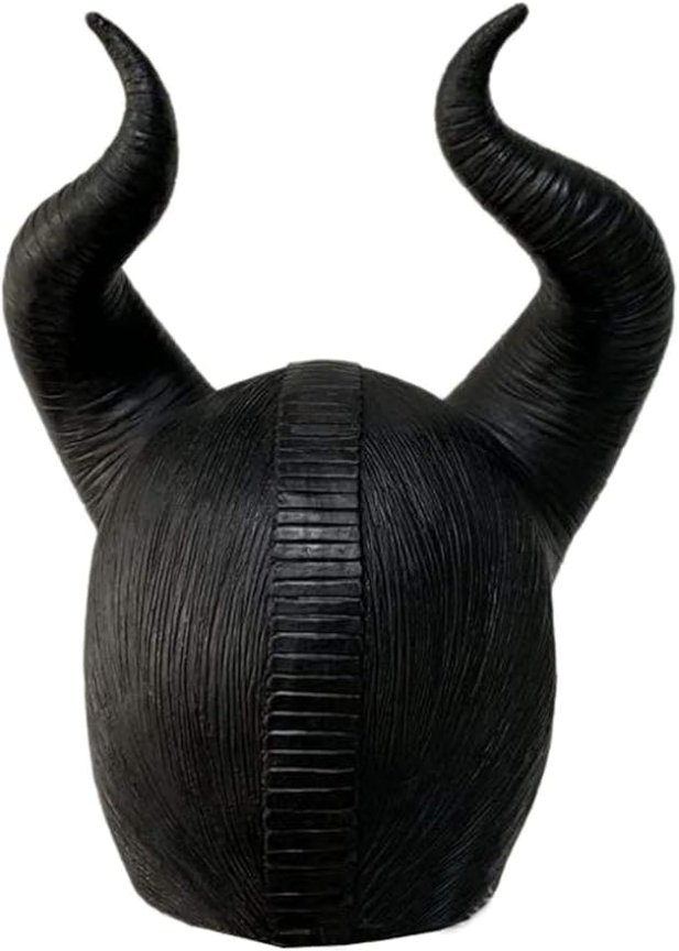 Maska na tvár Maleficent Zloriana – rozprávková maska s rohmi na Halloween