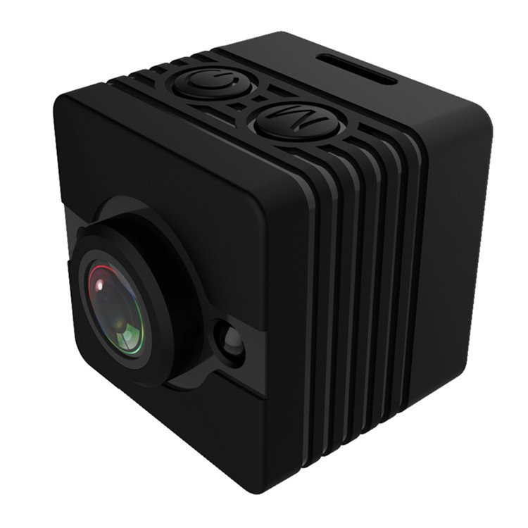 Mikro športová kamera – FULL HD, 155° uhol záberu + vodotesná do 30 m + rozmery len 2,5 × 2,5 cm