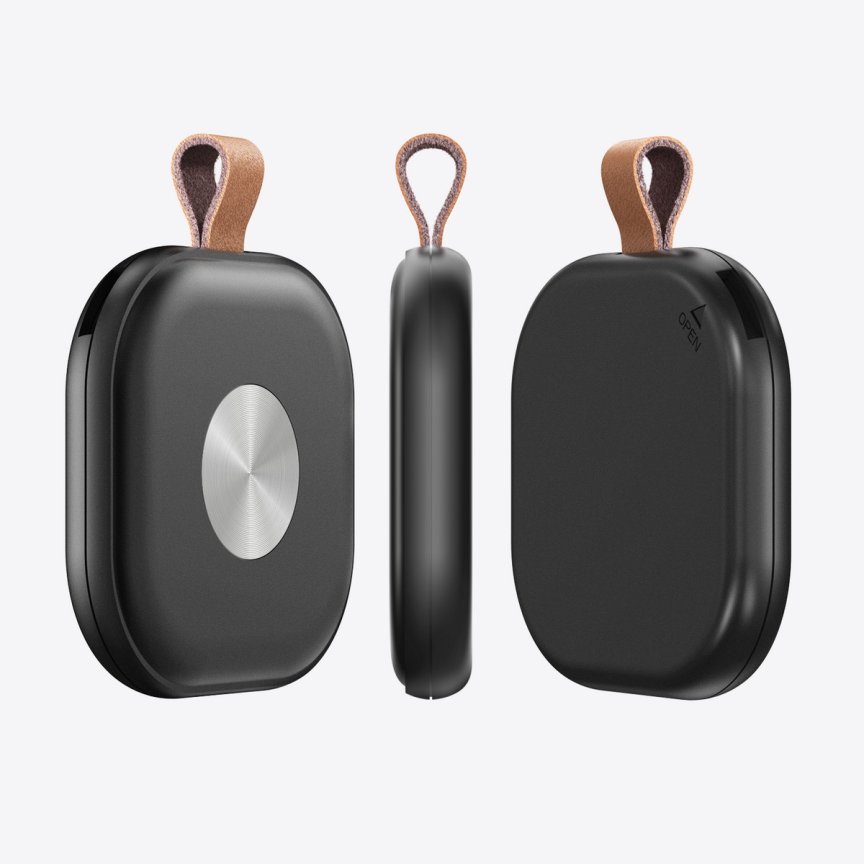 Malý gps lokátor s bluetooth na kluce klucenka - vyhladavac klucov na mobil (Apple Find My)