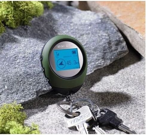 Mini prívesok na kľúče s GPS navigátorom s 1,5" displejom - Navigácia na turistiku