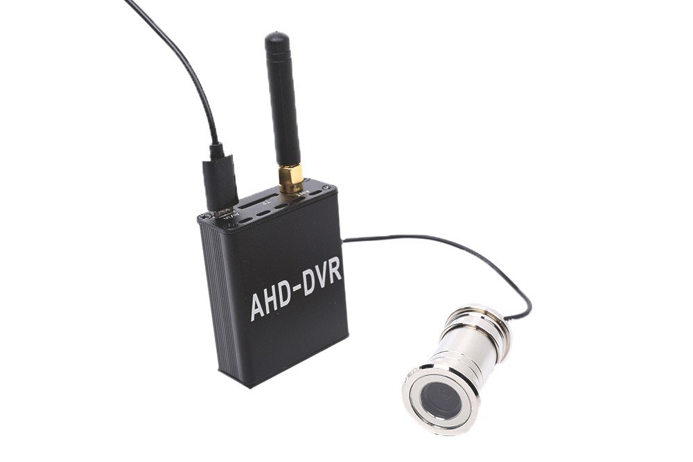 720P HD камера с пинхол на вратата с ъгъл 105° + WiFi DVR модул за предаване на живо