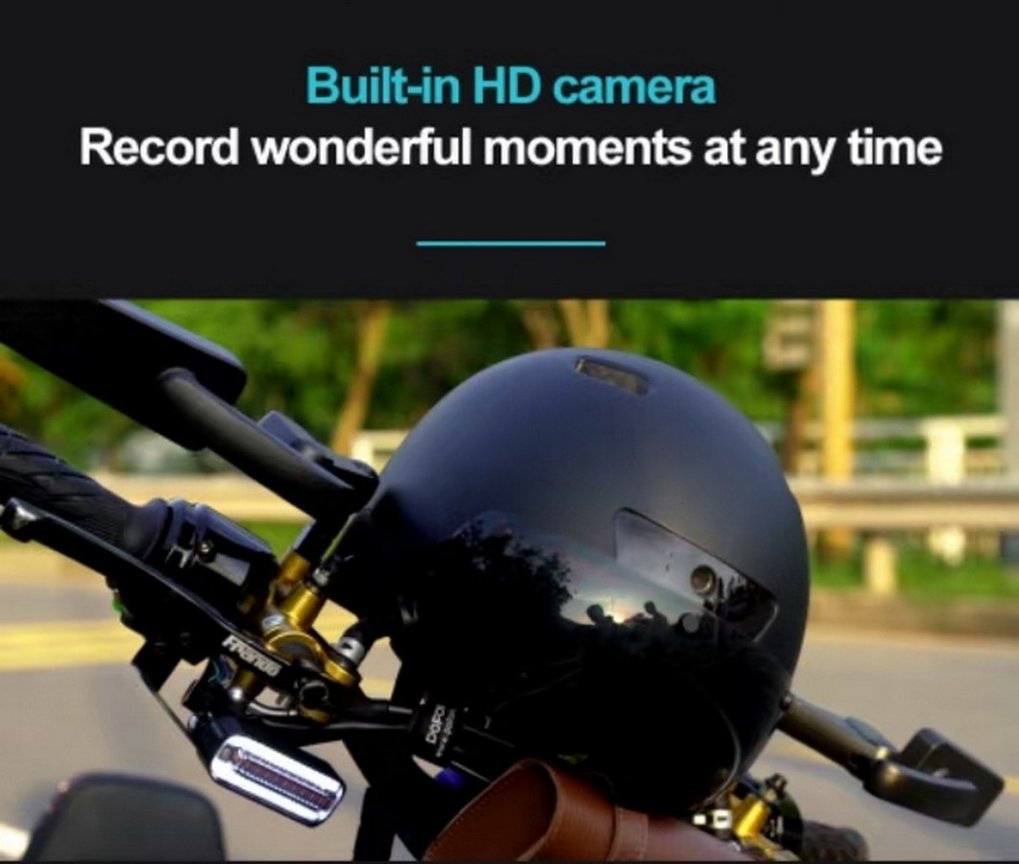 Каска с камера за велосипед/мотор/тротинетка с Bluetooth (Handsfree) с мигачи