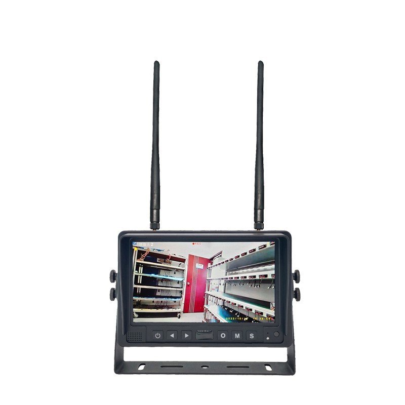Работен КОМПЛЕКТ с лазер за мотокар - 1080P wifi камера с IP68 + батерия 2600 mAh + 7″ AHD монитор