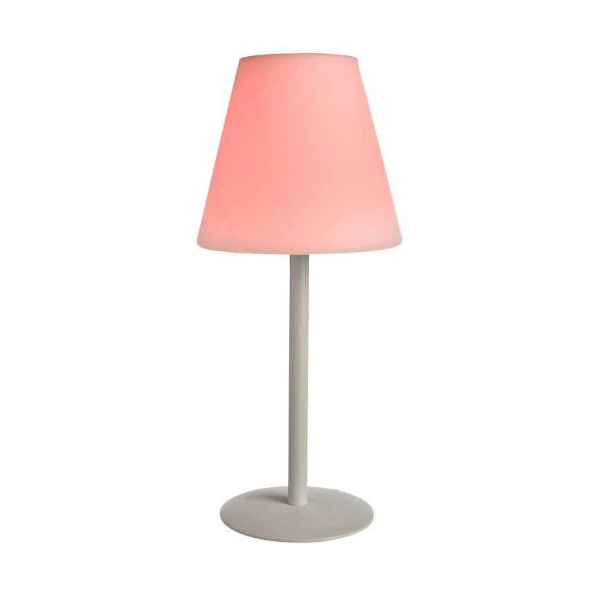 RETRO solárna LED lampa záhradná s RGB/bielym svetlom a 1200mAh bateriou