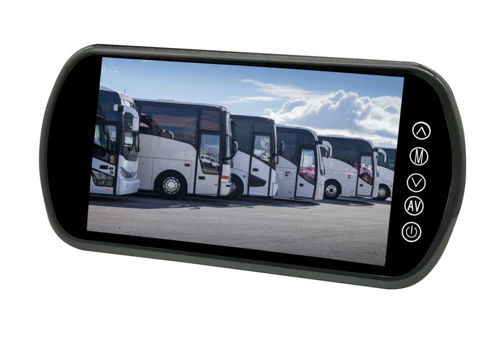 Espejo retrovisor Monitor 7" con HD (conexión para 2 cámaras) + mando a distancia