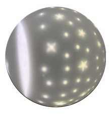 Svietiaci mesiac - Gula obloha LED svietiaca 22 cm - meniteľné RGBW farby + vstavaná batéria 1500mAh + IP44