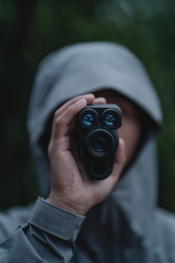 Monokularni infrardeči z nočnim vidom do 120 m + 6x ZOOM merilnik razdalje