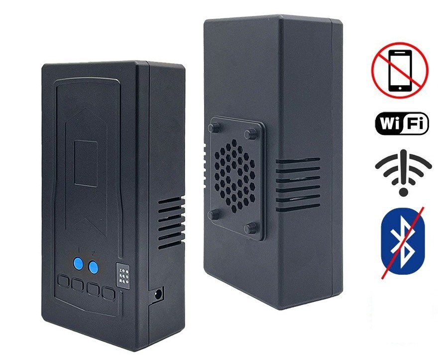 WiFi + Bluetooth rušička (blokator signalu) – prenosná ochrana do 15 m