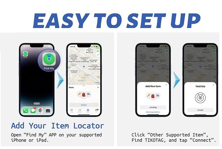 Mini GPS lokátor vyhladavac klucov - ako smart kľúčenka na kľúče s bluetooth (Apple Find My)