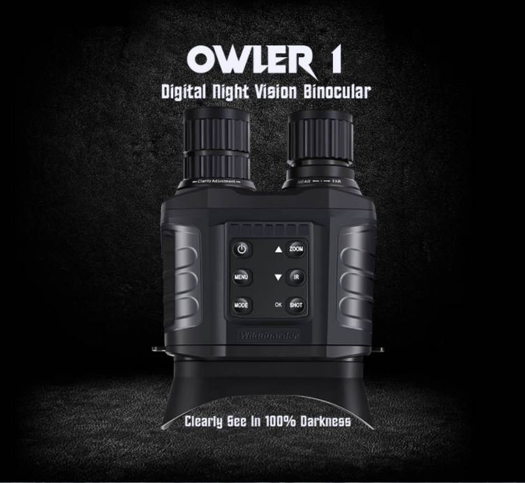 OWLER1 - 4x zoom daljnogled s kamero + nočni vid 500m