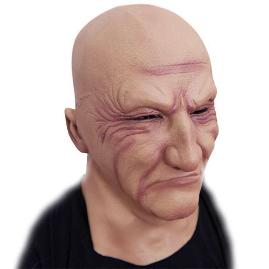Maska na tvár starý muž Old man – silikónová maska na karneval a Halloween