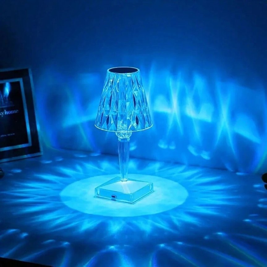 LED stolová nočná lampa akrylová RGB 16 farieb - inteligentné dotykové ovládanie