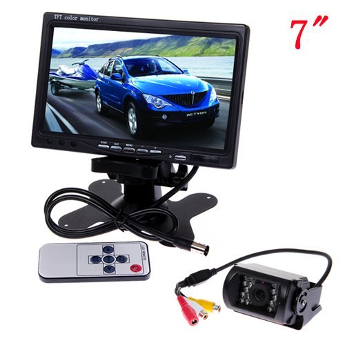 Безжична камера за заден ход с 15 IR LED + LCD 7"